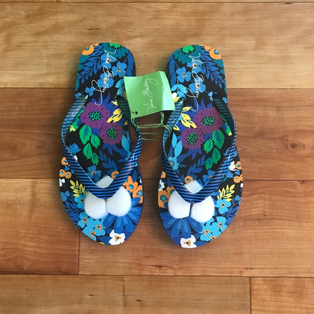 NWT Vera Bradley Flip Flops